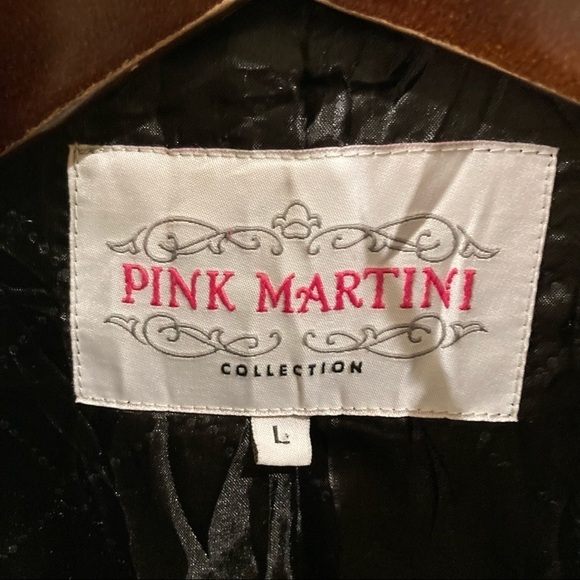 PINK MARTINI Sz L Arabesque Style Colour Block Quilted Lining Pockets Coat - Picture 6 of 11
